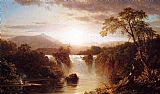 Frederic Edwin Church Landscape with Waterfall painting